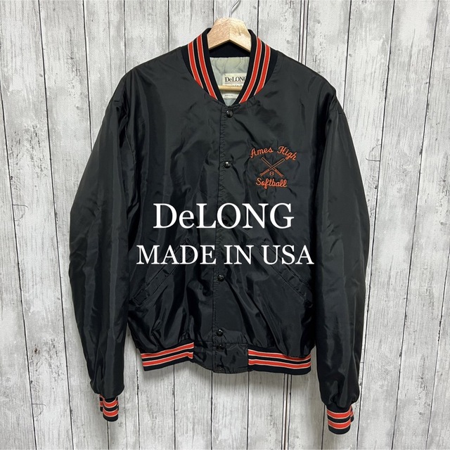 DeLONG ナイロンスタジャン!アメリカ製!ヴィンテージ! 【冬バーゲン