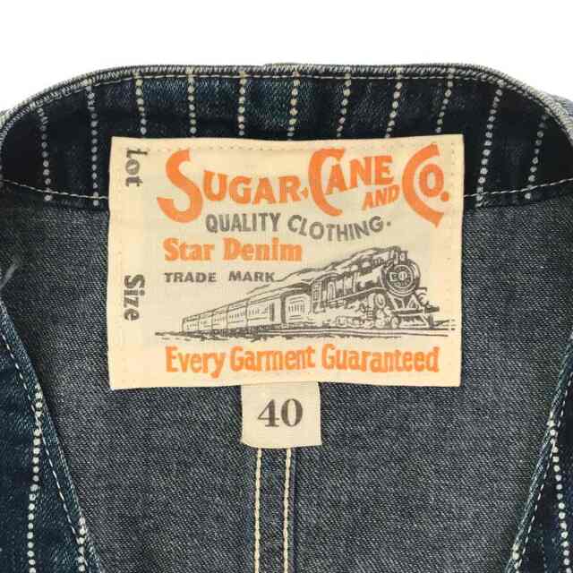 Sugar Cane(シュガーケーン)のSUGAR CANE SC12654 ストライプワークベスト メンズのトップス(ベスト)の商品写真