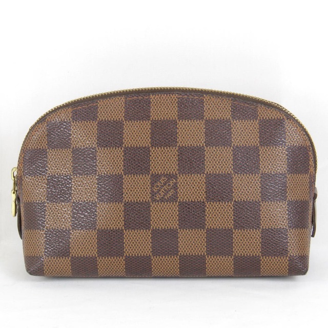 美品『USED』 LOUIS VUITTON ルイ・ヴィトン ポシェットコスメティック N47516 ポーチ ダミエキャンバス エベヌ