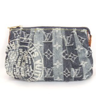 ルイヴィトン(LOUIS VUITTON)のLOUIS VUITTON ルイ・ヴィトン トゥルースレイエ M95335 ポーチ モノグラムデニム ブルー系【中古】(ポーチ)