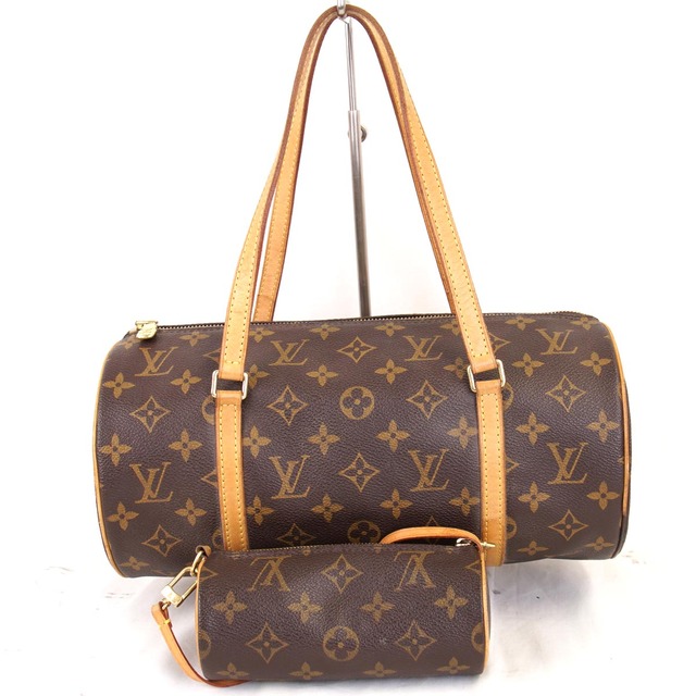 ポーチLOUIS VUITTON ルイ・ヴィトン パピヨン M51386 ポーチ モノグラムキャンバス モノグラム