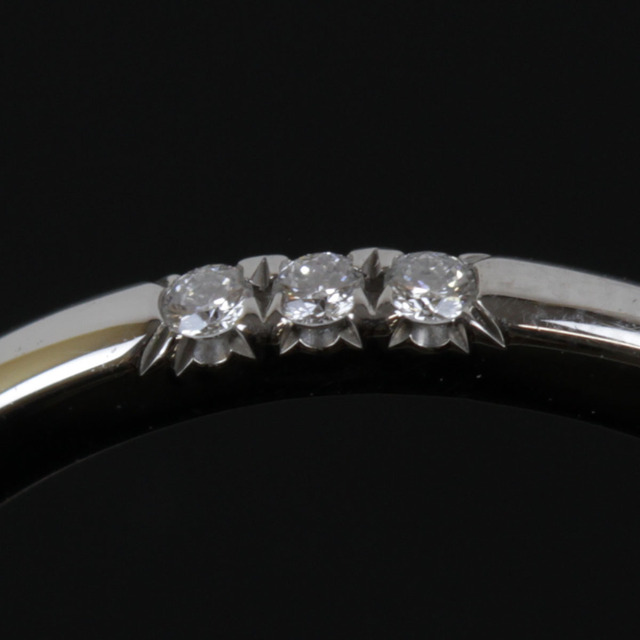 美品『USED』 Pt950 TIFFANY&Co. クラシックバンドリング リング・指輪 3.2g 7.5号【中古】