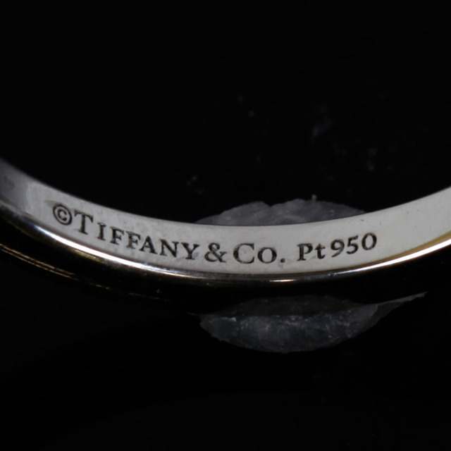 美品『USED』 Pt950 TIFFANY&Co. クラシックバンドリング リング・指輪 3.2g 7.5号【中古】