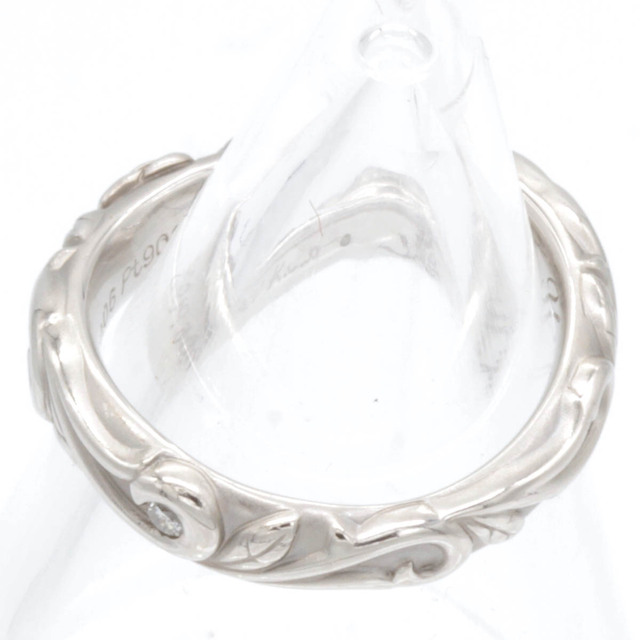 K.UNO(ケイウノ)の美品『USED』 Pt900 K.UNO ディズニー リング・指輪 ダイヤモンド 0.06ct 8号 K.Uno【中古】 レディースのアクセサリー(リング(指輪))の商品写真