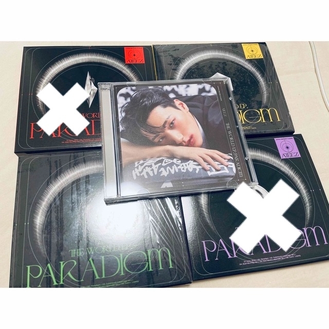 ATEEZ PARADIGM サン トレカ CD セット 初回盤 通常盤 個別