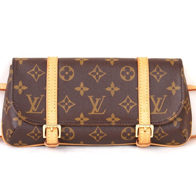 LOUIS VUITTON GERONIMOS DAMIER EBENE HIP BAG BROWN-CC569 