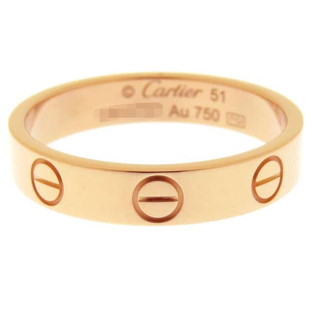 使い勝手の良い】 Cartier - カルティエ リング ミニラブリング K18PG