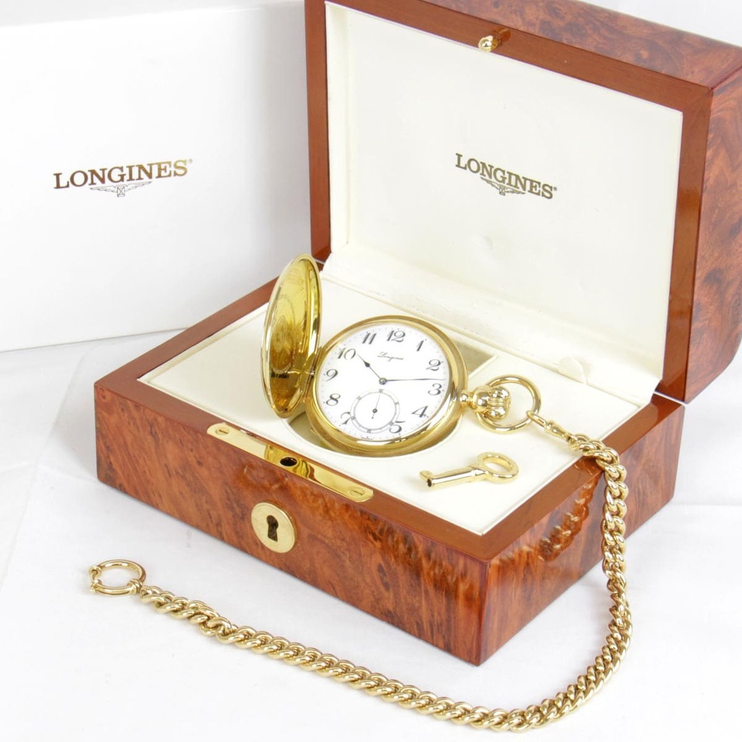 美品『USED』 LONGINES ロンジン 840.8021 懐中時計 K18 ゴールド