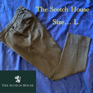 THE SCOTCH HOUSE ザスコッチハウス カシミヤ混 ウールパンツ