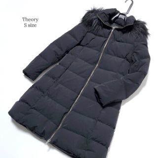 【極美品】Theory セオリー ダウンコート 黒 ロング丈 S 高級 セレブ