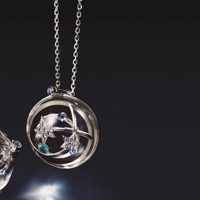 スタージュエリー 限定 アクリル ネックレス シルバー サマー