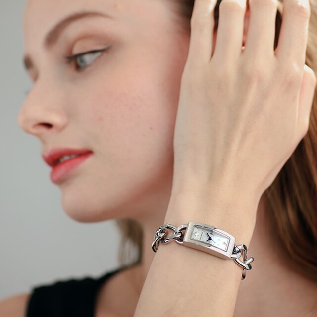 スタージュエリー ウォッチ LINK CHAIN WATCH 腕時計 スクエア