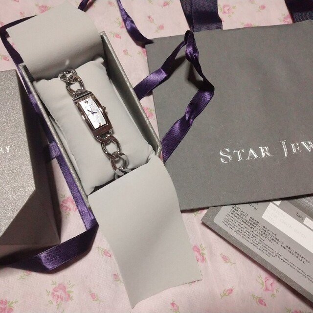 スタージュエリー ウォッチ LINK CHAIN WATCH 腕時計 スクエア