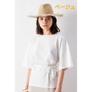 アンスクリア(INSCRIRE)のINSCRIRE/アンスクリア/エプロンTシャツ/ベージュ(Tシャツ(半袖/袖なし))