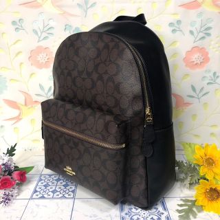 コーチ(COACH)のコーチ　リュック　人気バックパック　ダークブラウン   【新品】(リュック/バックパック)