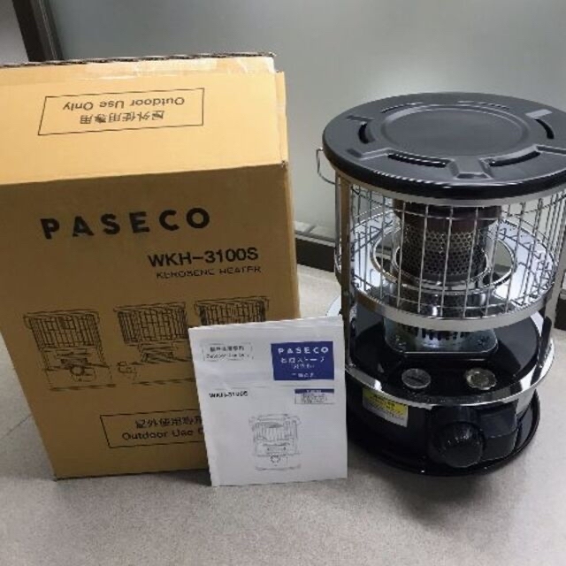 PASECO WKH-3100S ポータブル 石油ストーブ 黒