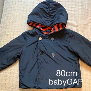 ベビーギャップ(babyGAP)のbabyGAP フード付アウター　コート　ジャンパー　80cm(コート)
