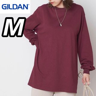 ギルタン(GILDAN)の【大特価セール】新品 ギルダン 6oz 無地長袖Tシャツ マルーン M(Tシャツ/カットソー(七分/長袖))