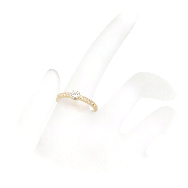 セイレーン・アローズ ダイヤモンド リング 11号 0.201ct 0.08ct K18YG(18金 イエローゴールド) レディースのアクセサリー(リング(指輪))の商品写真