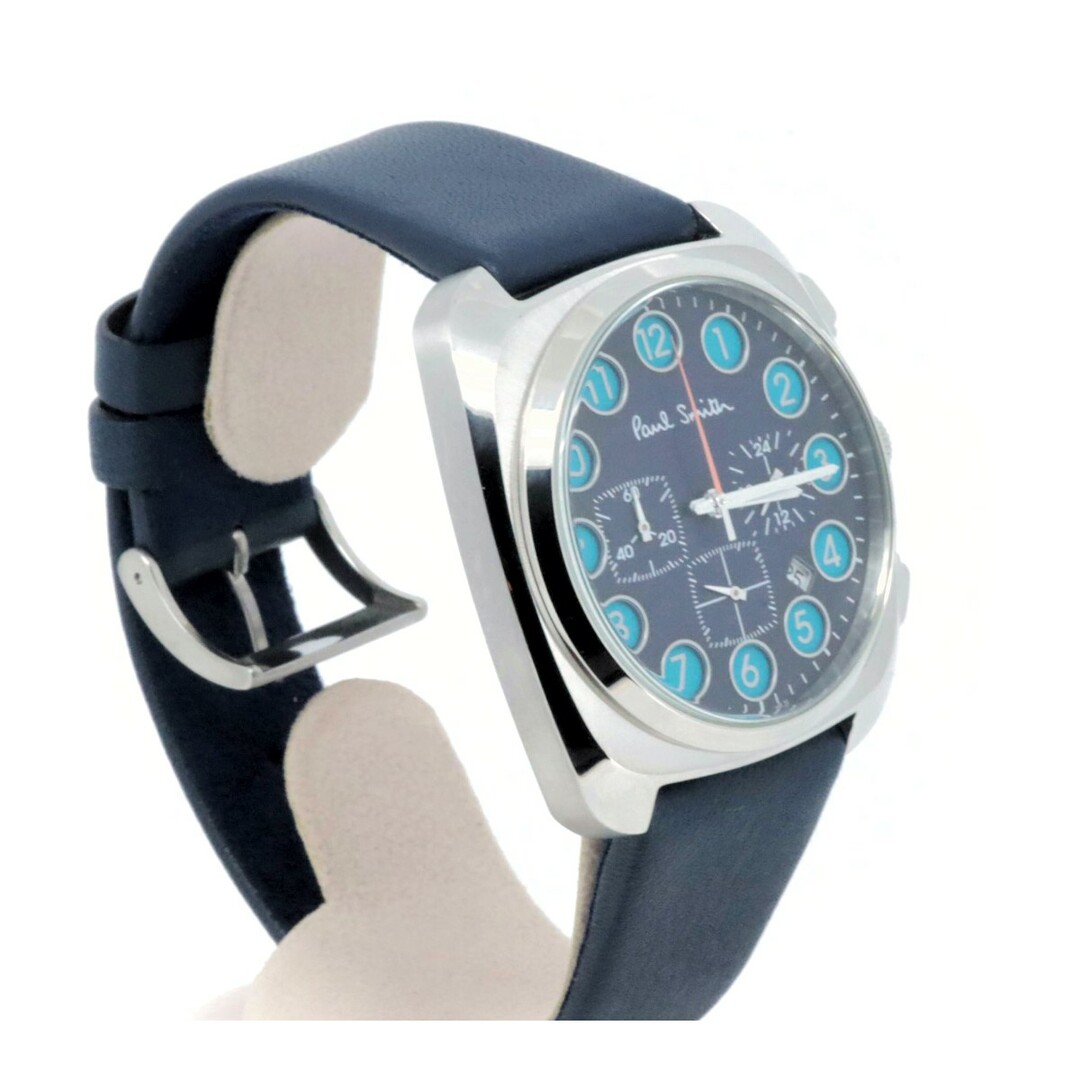 Paul Smith(ポールスミス)の未使用に近い ポールスミス ダイヤル クロノ 052A-T024840 メンズ腕時計 青 メンズの時計(腕時計(アナログ))の商品写真