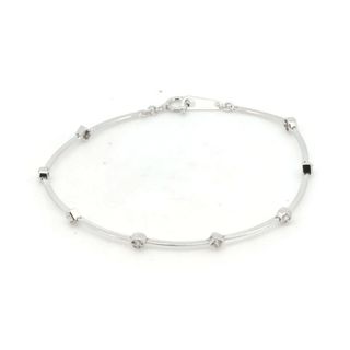 タサキ(TASAKI)の目立った傷や汚れなし タサキ ダイヤモンド テニス ブレスレット 0.13ct K18WG(18金 ホワイトゴールド)(ブレスレット/バングル)