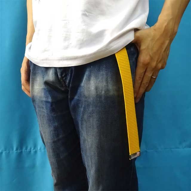 日本製 ガチャベルト 黄 130cm GIベルト ベルトの通販 by koukou 日本製 ガチャベルト 黄 130cm GIベルト ベルト