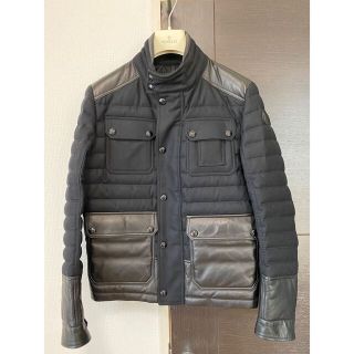 モンクレール(MONCLER)のMONCLER モンクレール BURTON バートン シープレザー ライダース(ダウンジャケット)