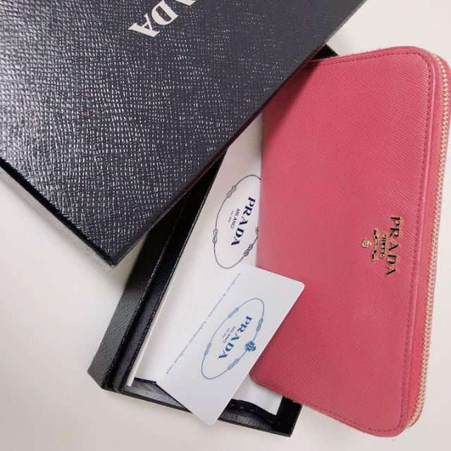 PRADA プラダ 長財布 サフィアーノ TAMARIS タマリス ピンク - www