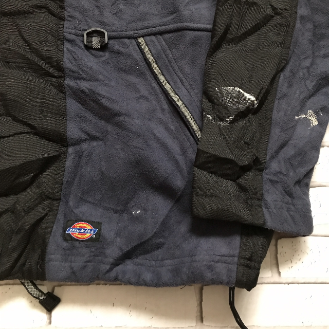 Dickies 古着 Dickies 切り替え フリースジャケット タグ付き ブラック＆ブルーLの通販 by  古着雑貨のオリエ@フォロー割スタート！｜ディッキーズならラクマ