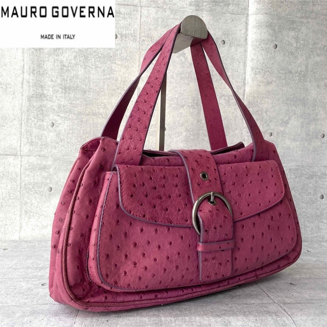 【極美品】MAURO GOVERNA ターコイズブルー 2WAYショルダーバッグ