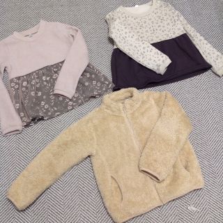 ユニクロ(UNIQLO)のユニクロフリース130 トレーナー130 フリース130 トップス130(ジャケット/上着)