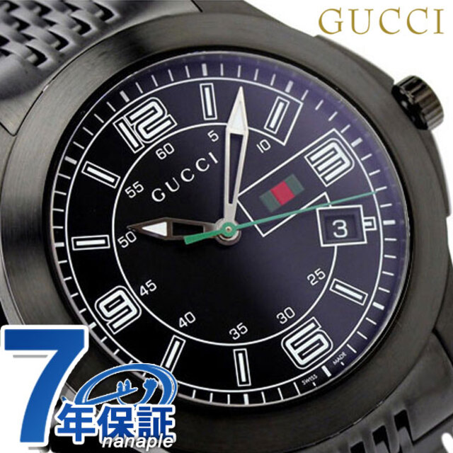 Gucci - グッチ 腕時計 Gタイムレス クオーツ YA126202GUCCI ブラックxブラック