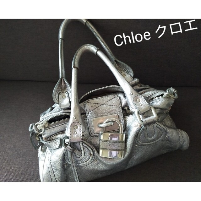 美品❗️Chloe クロエ パディントン レザー ショルダーバッグ バンドバッグ