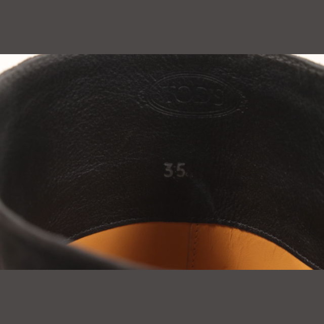 TOD'S(トッズ)のトッズ TOD'S ブーツ ロング ステッチ スウェード 35 黒 ブラック レディースの靴/シューズ(ブーツ)の商品写真