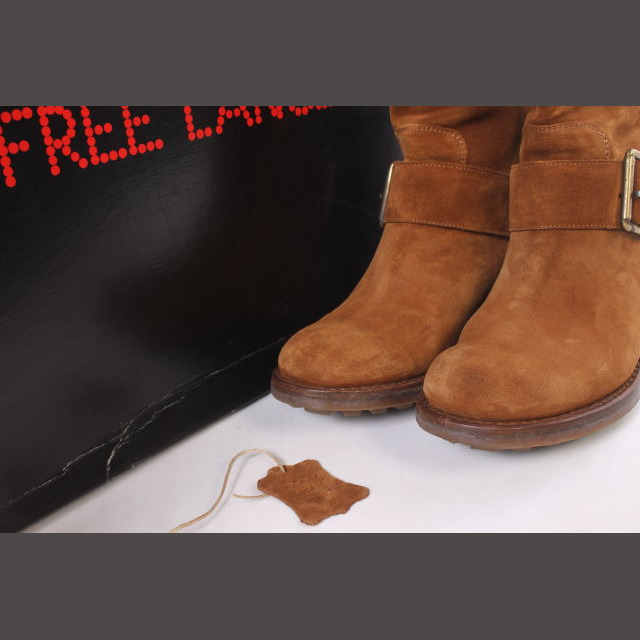 other(アザー)のフリーランス free lance ブーツ エンジニア スウェード 35 茶  レディースの靴/シューズ(ブーツ)の商品写真