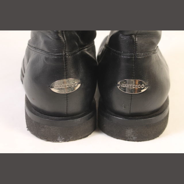 JIMMY CHOO(ジミーチュウ)のジミーチュウ JIMMY CHOO ブーツ ロング スタッズ 装飾 40.5 黒 レディースの靴/シューズ(ブーツ)の商品写真