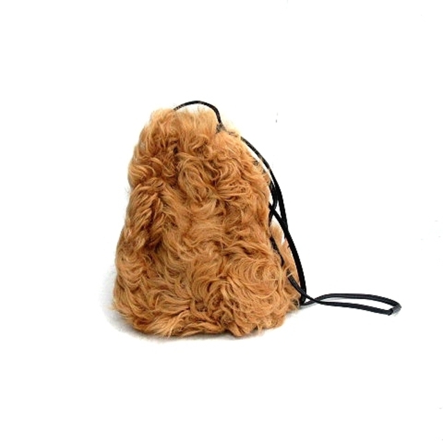 LUDLOW(ラドロー)のラドロー LUDLOW ハンドバッグ 巾着 ショルダー ラムファー 茶 ブラウン レディースのバッグ(その他)の商品写真