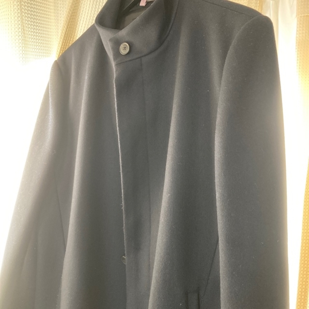 theory セオリー スタンドカラー ウール カシミヤ コート ネイビー