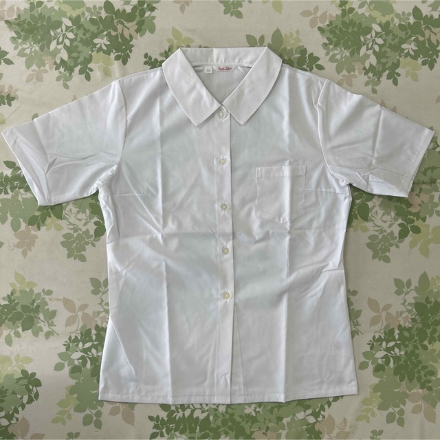 女子半袖ブラウス(YC5323) 3L レディースのトップス(シャツ/ブラウス(半袖/袖なし))の商品写真