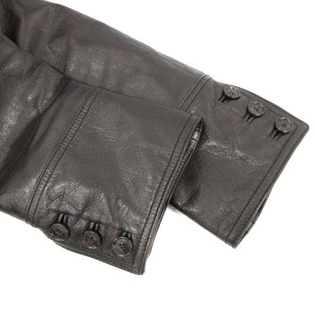 DOLCE&GABBANA(ドルチェアンドガッバーナ)のドルチェ&ガッバーナ ライダース ジャケット 革ジャン 襟ボア 46 S 黒 メンズのジャケット/アウター(ライダースジャケット)の商品写真