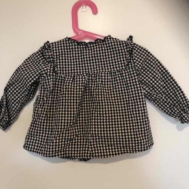 ZARA KIDS(ザラキッズ)のZARA kids チェック柄シャツ　86cm キッズ/ベビー/マタニティのベビー服(~85cm)(シャツ/カットソー)の商品写真