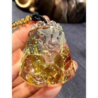 ⭐︎【天然】タイチンルチルクオーツ ネックレス 28gの通販 by Rui|ラクマ