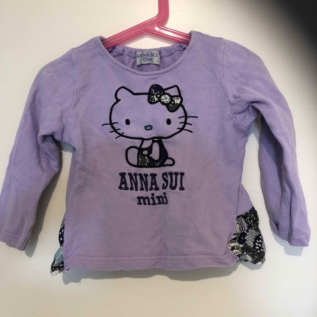 ANNA SUI mini(アナスイミニ)のANNA SUI mini キティちゃんトレーナー100cm キッズ/ベビー/マタニティのキッズ服女の子用(90cm~)(Tシャツ/カットソー)の商品写真