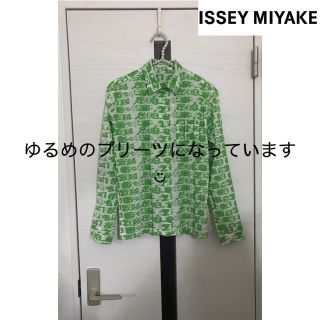 イッセイミヤケ(ISSEY MIYAKE)の〈難あり〉ISSEY MIYAKE ✴︎ プリーツ 長袖シャツ ブラウス(シャツ/ブラウス(長袖/七分))