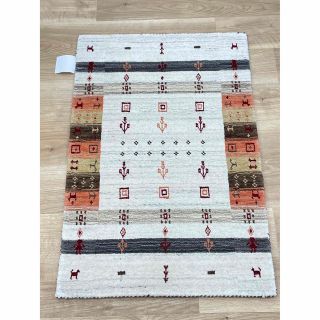 sale！ギャッベ風マット ウール100% ③ 約62×92cm 新品の通販 by マメ ...