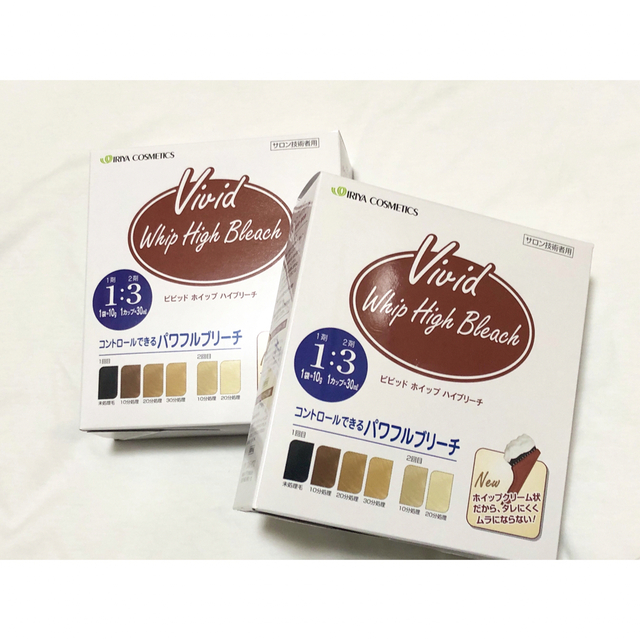 IRIYA COSMETICS(イリヤコスメティックス)のイリヤコスメティクス　ビビット ホイップハイブリーチ　2箱セット コスメ/美容のヘアケア/スタイリング(ブリーチ剤)の商品写真