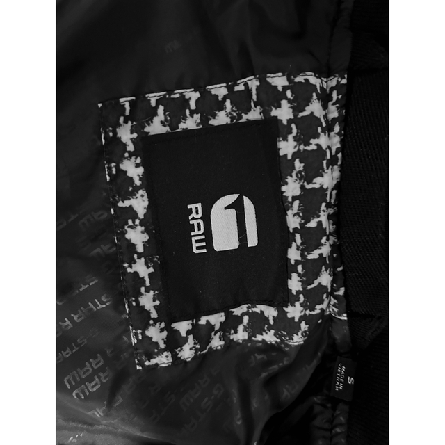 【美品】G-STAR RAW ダウンベスト 千鳥柄