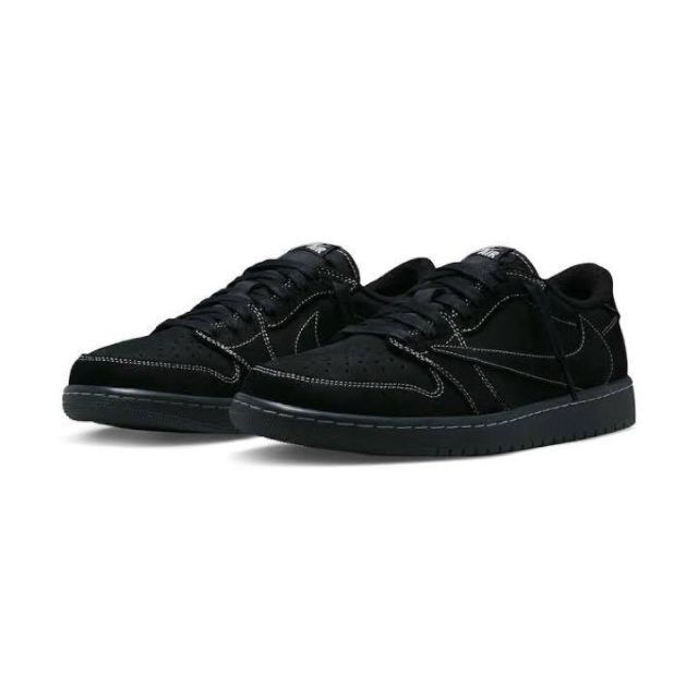 最新人気 NIKE - エアジョーダン1LOW x Travis Scott Black Phantom