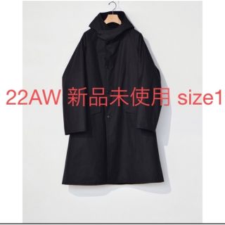 22AW comoli コットンフーデットコート(モッズコート)