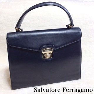 サルヴァトーレフェラガモ(Salvatore Ferragamo)のSalvatore Ferragamo フェラガモ オールレザー ハンドバッグ(ハンドバッグ)